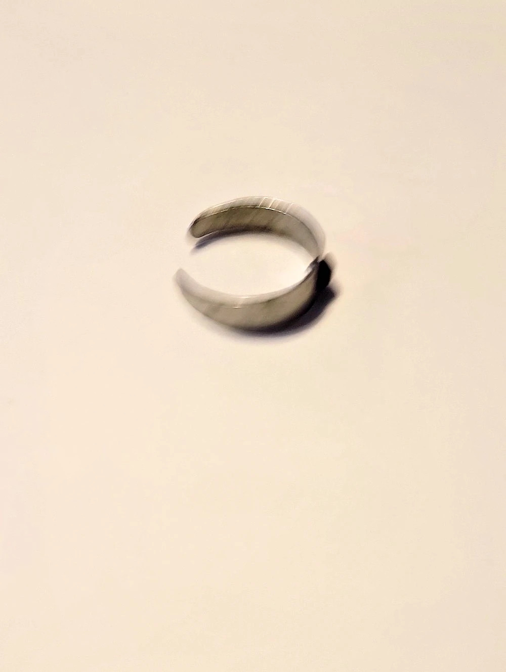 Silver Toe Adjustable Ring - Picture 2 of 3